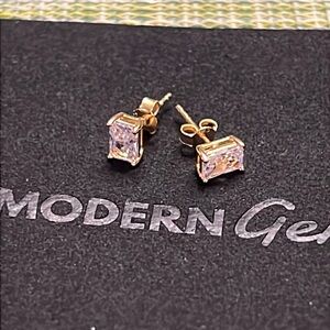 Modern Gents mini radiant stud earrings